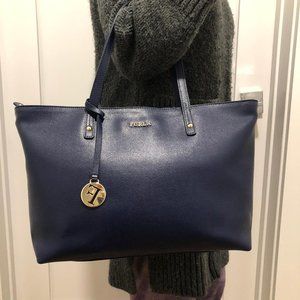 Furla Tote Bag Navy -Like New